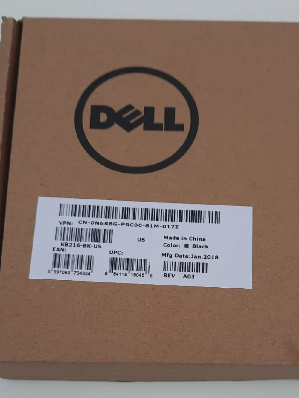 Brand New Dell Wired USB Keyboard KB216p Black Quiet Keys